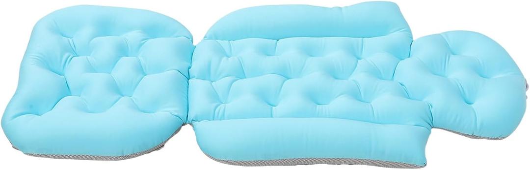 Ergonomic Adult Bathtub Pillow with Non-Slip Texture Full Body Bath Cushion for Neck and Back Support Water-Washable Anti-Slip Bath Mat for Tub Shower and Multi-use Comfort