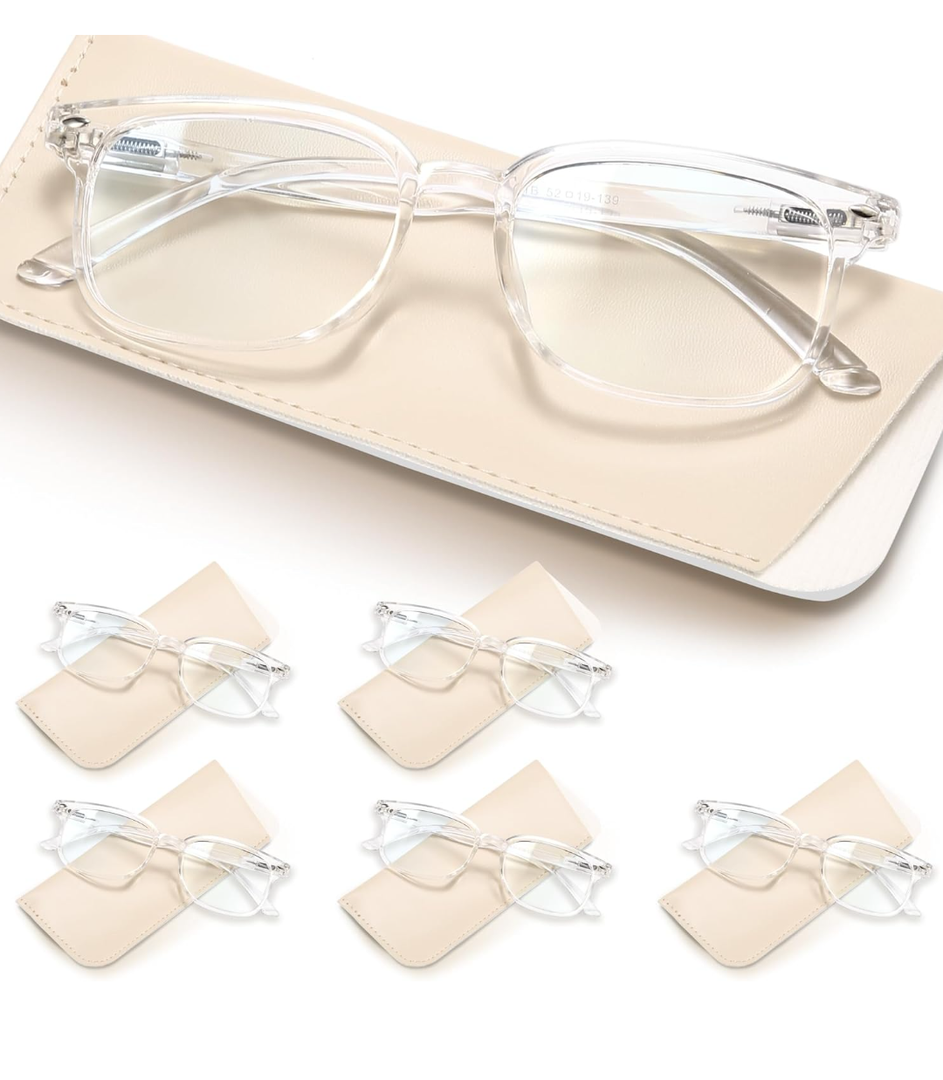 NOVIVON 6 Pack Reading Glasses for Women, Reading glasses men, Blue Light Blocking Readers, Computer eye glasses, Cheaters, +2.25