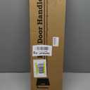 24" Round Offset Barn Door Handle Double Sided Stainless Steel, French Push Pull Door Handle Brushed Titanium Gold, Long Sliding Home Handles