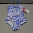 Kanu Surf Girls' Hurricane Beach Sport UPF 50 One Piece Swimsuit (7, Gigi Blue)