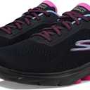 Skechers Women's Go Walk 7 - Cosmic Waves Athletic Walking Sneaker, 7.5