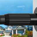 Long Tension Rod 41-144inch Black Tension Curtain Rods no Drilling 1.26" Diameter Adjustable Outdoor Curtain Rod for Windows,Shower,Patio,Doorway,Heavy Duty Spring Rods