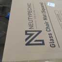 NeuType Glass Chair Mat, Tempered Glass Office Chair Mat for Carpet or Hardwood Floor - Effortless Rolling, Easy to Clean, Best for Your Home or Office Floor, 42" by 42" - 1/4" Thickness, Transparent