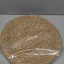 UZIASS Woven Placemats Set of 6-Round, 14" Table Mats,Natural Wicker Boho placemats for Minimalist Home Decor Dining Table Kitchen