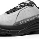 ALLSWIFIT Women's Comfortable Walking Shoes Cushion Lightweight Running Tennis Non-Slip Jogging Workout Gym Athletic Breathable Fashion Sneakers, Size 11, Grey/ Black, AWUMRS2513