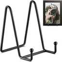 TR-LIFE Plate Stands for Display - 4.5 Inch Plate Holder Display Stand + Metal Frame Holder Stand for Picture, Decorative Plate, Book, Photo Easel