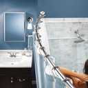 Moen Curved Adjustable Spring Tension No Drill Shower Curtain Rod for Bathroom, Chrome Finish, CSR2172CH