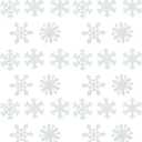 Amosfun 200PCS Glow in The Dark Snowflake Stickers 3D Decals for Christmas Home Decoration Removable Ceiling and Mural Accessories