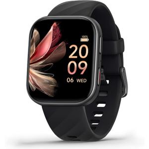 FITVII Health & Fitness Tracker (Answer/Make Calls), Smart Watch with 24/7 Heart Rate and Blood Pressure, Sleep Tracking, Blood Oxygen Monitor, 120+ Sport Modes Activity Tracker for Women Men (Black)