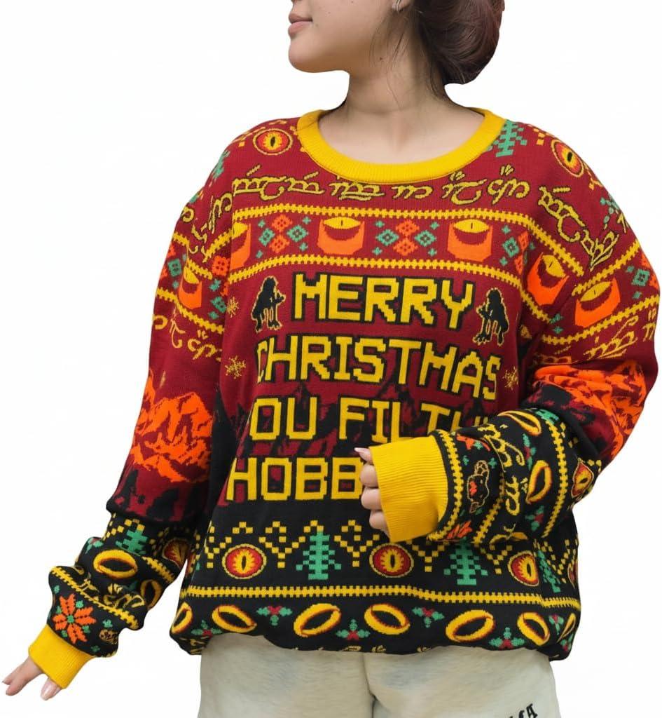 Ugly Christmas Sweater for 2025  Knitted Sweater  Holiday Sweatshirt  Gifts for Christmas (X-Large)