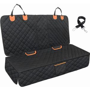 EasyHaWei Dog Car Seat Cover for Back Seat Bench Cover, Compatible for Armrest 100% Waterproof & Nonslip Backseat Protector for Pet （Standard）