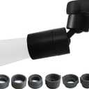 Rotating Faucet Aerator Extender,Nozzle Faucet Adapters, Universal Splash Filter Kitchen Tap Extension, Kitchen and Bathroom Sink Faucet Replacement (Matte Black 80)
