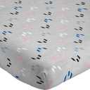 Jay Franco Kids Sheet Set with Fitted, Flat Sheets & Pillow Cover - Ultra-Soft Bedding with Pillowcase for Room Decor, Grey - Messi, 4 Piece Queen