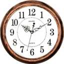 Adalene 13-Inch Decorative Wall Clock Silent Non-Ticking - Vintage Retro Rustic Battery Operated Kitchen Wall Clock - Large Wall Clocks for Living Room Dcor, Office, Bathroom