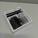 4.8IN Longer Electric Foot Callus Remover with 80pcs Sandpaper Discs, Professional Aluminum Callus Remover for Feet, Stepless Speed Control Pedicure Tools for Dead Skin (Black)