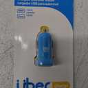UBER USB car charger 2 ports Blue