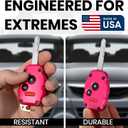 USA-Made for Honda Key Fob Shell | Crack-Resistant & Durable | Seamless Fit | Enhanced Longevity & Functionality | Integrated Bottle Opener | Easy DIY Installation(Pink, 3 Button)