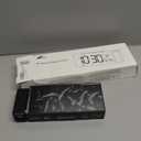 Netzu Projection Clock for Bedroom Ceiling, Alarm Clocks with 180 Rotatable Projector, Date Temperature and Weekday, Manual DST, 5 Brightness, 10 Ringtones, 4 Volumes (White RGB)