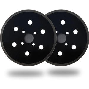 6 Inch 6 Hole Replacement Sander Pad for Ridgid R2611 Random Orbit Sander- 6" Hook and Loop Sanding Pad Work with 6 Inch Sander Disc - 2 Pack