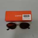 livho 2025 Trendy Oval Sunglasses - Stylish Polarized Shades for Everyday - Retro Metal Frames