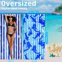 Widdonen Lightweight Thin Microfiber Beach Towel Sand Free Quick Dry Absorbent Compact Soft Pool Swim Travel Towels Extra Large Oversized Beach Accessories Packable Essentials Stuff Gifts for Adult, 32x71 inch