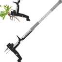 39 Inch Weed Puller Tool,Stand Up Weed Puller Tool with Long Handle,4-Claw Steel Head Design, Roots Remover for Garden & Lawn Care,Weeder Root Without Bending for Dandelion Gardening Yard PatioGrey (Gray)