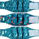 wegreeco Small Dog Diapers Male,Reusable Belly Bands for Male Dogs,Washable Doggie Puppy Diapers Wraps (5 Pack X-Large, Marine Animal)