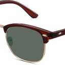livho Rimless Trendy Polarized Sunglasses Men Women, Retro Sun Glasses for Men Women 2024, Semi Rimless UV Protection Shades