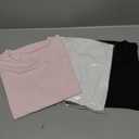 AUTOMET Womens 3 Piece Short Sleeve Shirts Basic Going Out Slim Fitted Crop Tops 2025 Summer Y2k Clothes, XS
