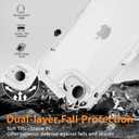 Compatible with iPhone 16e Case with HD Screen Protector, Heavy Duty Shockproof [3 in 1] Clear Phone Cases for iPhone 16e 6.1" (Clear)