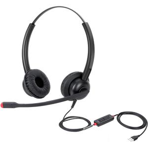USB Headset with Mic for PC Computer Laptop Headphones with Noise Cancelling Microphone in-line Control for Home Office Online Class Teams Zoom