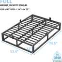 Bilily 10 Inch Full Size Bed Frame with Steel Slat Support, Low Profile Full Metal Platform Bed Frame Support Mattress Foundation,Heavy Duty,No Box Spring Needed,Easy Assembly,Noise Free