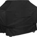NettyPro BBQ Grill Cover Heavy Duty Waterproof 60 Inch, Fadeproof & UV Resistant, Outdoor Gas Grill Cover 3-4 Burner Barbecue Cover for Weber, Char-Broil, Brinkmann, Nexgrill Grills and More, Black