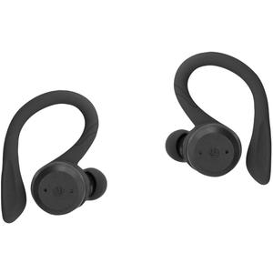 live iLive IAEBTW59B Truly Wireless Bluetooth Earbuds, Sporty Hook, Charging Case, IPX Waterproof, Neon Yellow/Black (One Size)