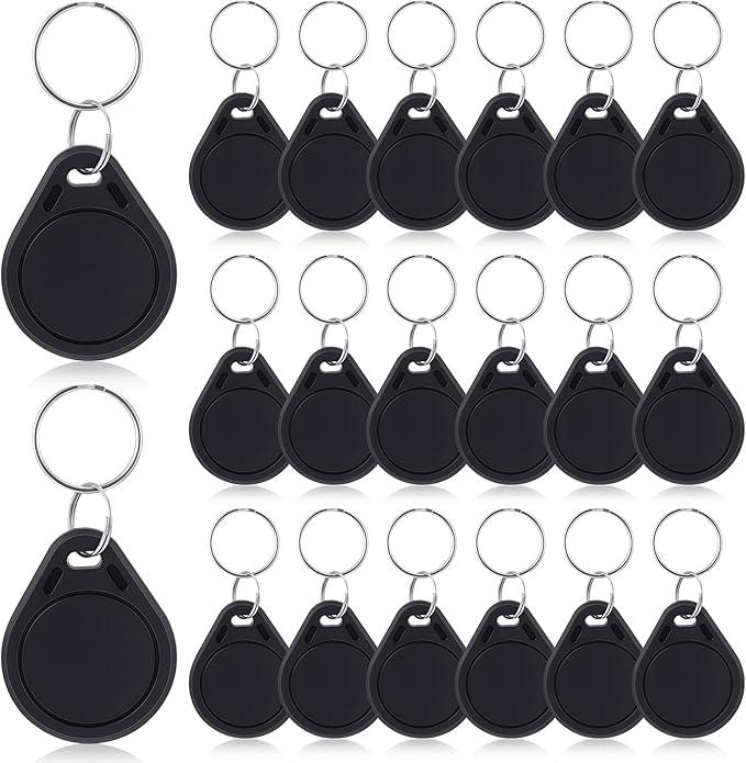 Nfc Tags Keytags Nfc Key Keychain Business Card Digital Programmable 504 Bytes Memory, Compatible with Mobile Phone, 20 Pcs