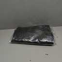 RAINDEWAY Black Tarp 6x8 Feet, UV Resistant, 8 Mil Multipurpose Medium Duty Waterproof Poly Tarp Cover with Metal Grommets and Reinforced Edges