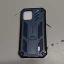 FNTCASE for iPhone 12 Phone Case: for iPhone 12 Pro Phone Case Military Grade Drop Proof Rugged Protective Cover with Kickstand | Matte Textured Shockproof TPU Hybrid Bumper Cases 6.1 inch - Blue
