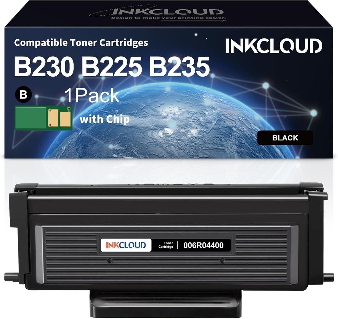 INKCLOUD B230 B225 B235 Black Remanufactured Toner Cartridge High Yield (6,000 Pages) Compatible with Xerox B230 B225 B235 Printers Replacement for 006R04400 006R04401 Toner