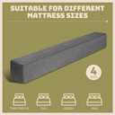 DEEPSHARK Bed Gap Filler for King Mattress, High-Density 45D Sponge, Removable and Washable Cover, Mattress Extender Filler for Headboard Gap, Bed Space Crack, Wall(78"6"12", King)