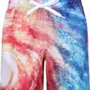 HowJoJo Boys Short Sleeve Rash Guard Shirts Swim Shirt UPF 50+ (13-14 Years, Outer Space 13-a)