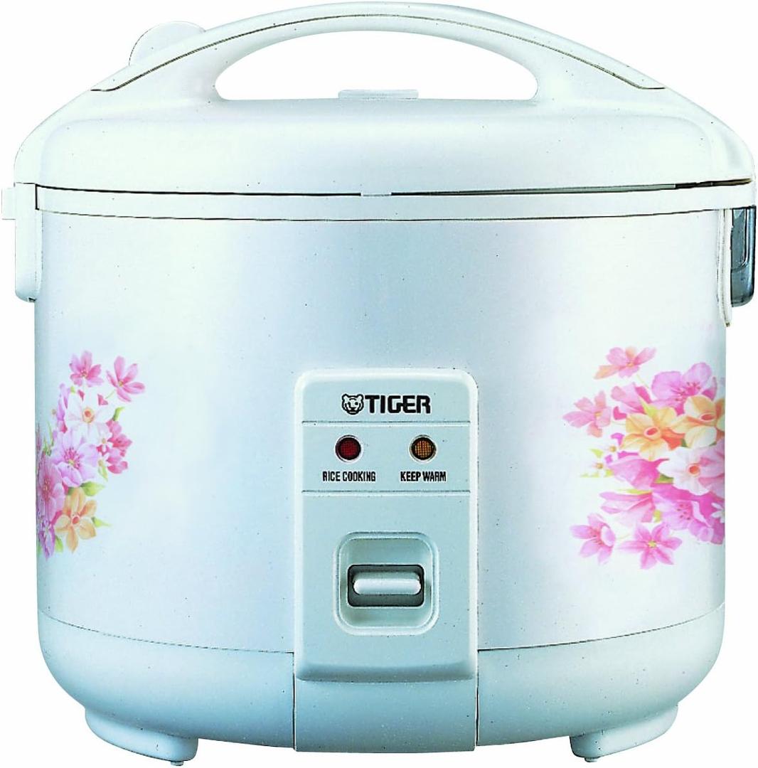 Tiger JNP-1000-FL 5.5-Cup (Uncooked) Rice Cooker and Warmer, Floral White Tiger JNP-1000-FL 5.5-Cup (Uncooked) Rice Cooker and Warmer, Floral White