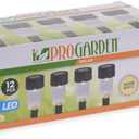 ProGarden Set of 12 Warm White LED Solar Powered Garden Stake Light Lamps