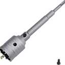 GUICGOC 30mm (1-3/16 inch) Concrete Hole Saw with 220mm SDS Plus Connecting Rod, Tungsten Carbide Teeth (7.7mm x 4mm) Cement Hole Saw for Concrete Cement Brick Wall Stone 30mm (1-3/16 inch)