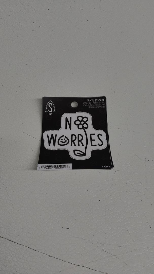 Vinil Sticker No Worries FM263 4 Pack