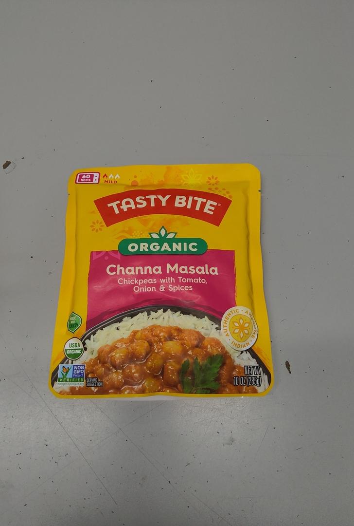 Tasty Bite Organic Channa Masala, 10 Ounce, Pack of 6, Ready to Eat, Microwavable Entree, Vegan & Gluten Free BBD: 12-31-26