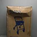 KMINA PRO - Narrow Walkers for Small Spaces, Rollator Seniors, Folding Walker with Wheels, Black