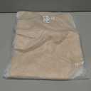 KAMEILONG Women's Large PVC Tote Bag Letters Print Handbags Paper Shoulder Bag Clear Shopping Hobo Bag (Brown)