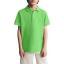 uideazone Boys Polo Shirts Dry Fit Performance Golf Short Sleeve Casual School Uniform Size 14 Y