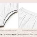 Adult Diaper Cover for Incontinence Noiseless Leak-Protection Underwear Plastic Pants Over Diapers Waterproof Rubber Pants(White, 2XL(Woman Size))