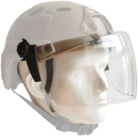 Tactical Clear Face Shield Visor for Airsoft MICH Fast Helmet